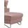 Egoitaliano "Princess, elegantes Designsofa mit erstklassigem Sitzkomfort", inkl. verstellbarem Kopfteil und edle Designmetallfüße rosa