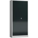 Classix Stahlschrank X-530348 anthrazit, lichtgrau 92,0 x 42,0 x 194,5 cm, aufgebaut