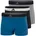 Boxershorts blau schwarz silber L