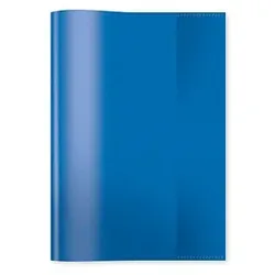 HERMA Heftumschlag transparent blau Kunststoff DIN A5