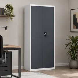 VCM Malivo Aktenschrank 80 x 180 x 40 cm schwarz