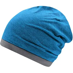 Sommer Beanie Heather "MB6577" - turquoise-melange/dark-grey