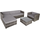 Tectake Milano Rattan Lounge Variante 2 grau