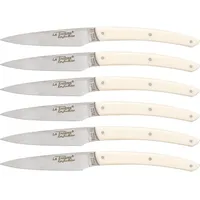 Laguiole Jean Dubost Messer Set 6 tlg., Acrylic Ivory