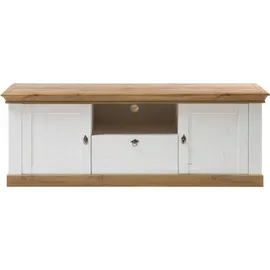 Home Affaire Cremona Lowboard 183 cm Weiß Metall/MDF/Melamin/Holzwerkstoff