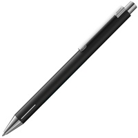 Lamy econ Kugelschreiber 240 aus Edelstahl in black matt und markant gebogenem Clip, inkl. Großraummine M 16 schwarz Strichbreite M