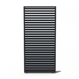 Weide Horizontale Lamellenwand für Weide Pergola 0,93m in Anthrazit aus Aluminium