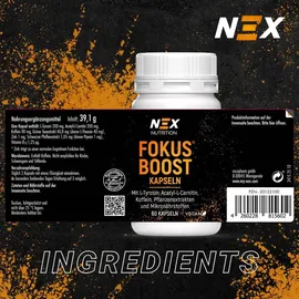 nex nutrition Fokus Boost Kapseln 60 St.