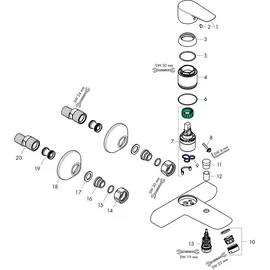 Hansgrohe Talis E Einhandwannenmischer (71740000)