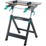 WOLFCRAFT Spanntisch Stahl 680x700x950mm Schwarz/Silber
