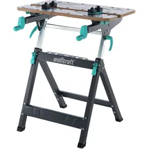 WOLFCRAFT Spanntisch Stahl 680x700x950mm Schwarz/Silber