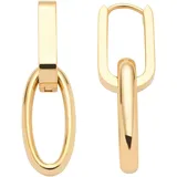 LEONARDO Paar Creolen Edelstahl, GELBGOLD