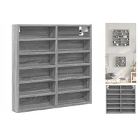 VidaXL Vitrinenschrank Grau Sonoma 60x8,5x58 cm Holzwerkstoff