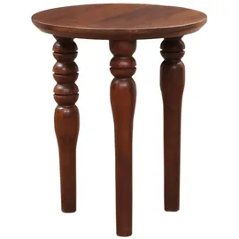 Marrakesch Orient & Mediterran Interior Beistelltisch Laura Braun Massivholz 40 x 45 cm