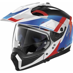 Nolan N70-2 X 06 Skyfall N-Com Helm, wit-rood-blauw, 2XL