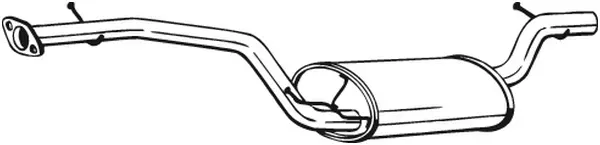 BOSAL Mittelschalldämpfer 282419 für Ford Volvo