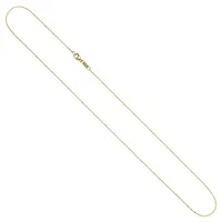 Schmuck Krone Goldkette 0,6mm Ankerkette 585 Gelbgold 42cm, Gold 585 goldfarben