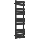 neu.haus Handtuchheizkörper Voss 1200 x 400 mm 528 W schwarz Mittelventil