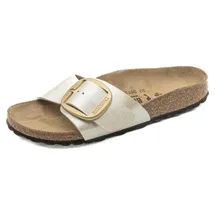 Birkenstock Madrid Big Buckle Birko-Flor graceful pearl white 36