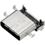 Conrad TRU COMPONENTS USB 3.1 Typ C Einbaubuchse Buchse, Einbau horizontal Inhalt: