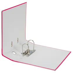 Falken 11286747 20x PP-Color-Ordner A4, Rücken 80mm, mit Einsteckschild - Pink