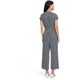 Betty Barclay Damen Jumpsuit mit Eingrifftaschen 40, Dunkelblau/Weiß - 40W