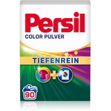Persil Color Pulver Tiefenrein Waschmittel (90 Waschladungen), Colorwaschmittel für reine Wäsche und hygienische Frische für die Maschine, effektiv von 20 °C bis 60 °C