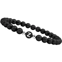 GOOD.designs Perlenarmband mit Buchstabe Z schwarz
