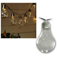 Star Trading LED-Lichterkette Solar 1,8 m Transparent Warmweiß