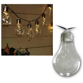 Star Trading LED-Lichterkette Solar 1,8 m Transparent Warmweiß