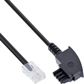 InLine TAE-F Kabel für DSL-Router TAE-F Stecker an RJ45 8/2 1m schwarz