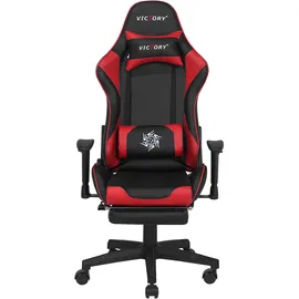 Beliani Victory Gaming-Stuhl Schwarz/Rot für PC