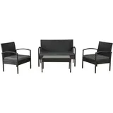 Juskys Trinidad Set 4-tlg. schwarz