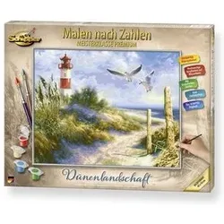 SCHIPPER 609130884 Malen nach Zahlen Dünenlandschaft mit Leuchtturm