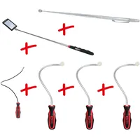 KS Tools Flexibler und Teleskop-Magnethalter und Inspektionsspiegel-Satz, 6-tlg (550.1090)