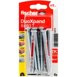 Fischer Deutschland DuoXpand Langschaftdübel 8 x 80 T K 4 Stück