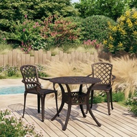 "SALE 2024" 3-tlg. Bistro-Set Aluminiumguss Bronzen DE36397