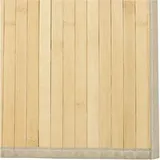 vidaXL Teppich, Rechteckig Hell Natur 100x300 cm Bambus