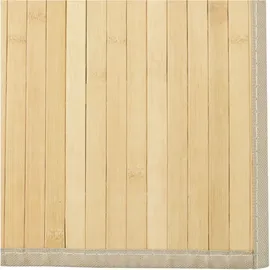 vidaXL Teppich, Rechteckig Hell Natur 100x300 cm Bambus