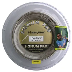 Signum Pro Tennissaite Firestorm (Haltbarkeit+Power) gold 100m Rolle