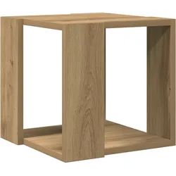 vidaXL Couchtisch Artisan Eiche Massivholz 32 x 32 x 30 cm Langlebig