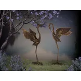 ABC home | Gartenfigur Kraniche | Eisenguss | 2er Set | 66 cm H