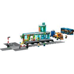 LEGO® Spielbausteine LEGO City 60335 Bahnhof, (Set, 907 St., Eisenbahn) bunt