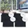 casativo Fliegennetz für Fenster 130 x 150 cm Schwarz