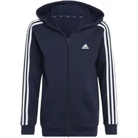 Adidas Essentials 3-Streifen Fleece Kapuzenjacke Legend Ink / White 152