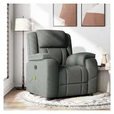vidaXL Massagesessel Dunkelgrau Stoff