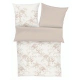 Zeitgeist Cholet Bettwäsche 155x220 cm«, - 100% Baumwolle, Reißverschluss, 2tlg Bettwäsche Set Blumen beige weiß