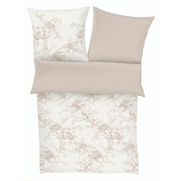 Zeitgeist Cholet Bettwäsche 155x220 cm«, - 100% Baumwolle, Reißverschluss, 2tlg Bettwäsche Set Blumen beige weiß