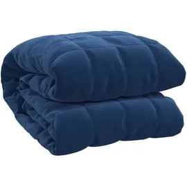 vidaXL Gewichtsdecke Blau 140x200 cm 6 kg Stoff
