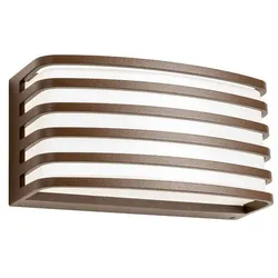 Redo 90039 SEBRA Außenwandleuchte SMD | Leuchtdioden | 15W | 1440/792lm | 3000 K | IP65 - braun